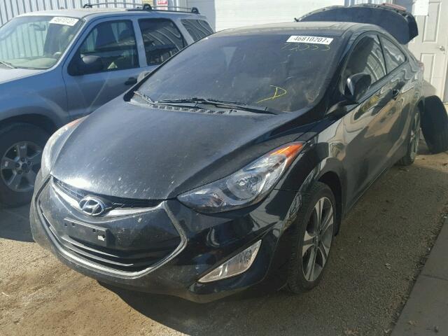 KMHDH6AE0DU014806 - 2013 HYUNDAI ELANTRA CO BLACK photo 2