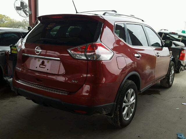 5N1AT2MT6GC770140 - 2016 NISSAN ROGUE S MAROON photo 4