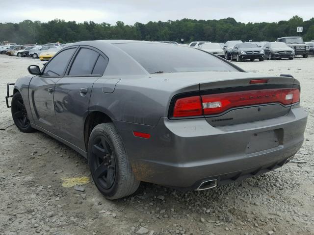 2C3CDXAT3CH282609 - 2012 DODGE CHARGER PO GRAY photo 3