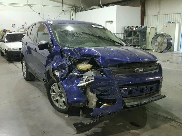 1FMCU0F77EUC75463 - 2014 FORD ESCAPE S BLUE photo 1