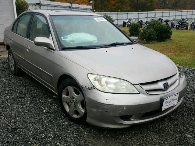 2HGES26724H534863 - 2004 HONDA CIVIC EX TAN photo 1