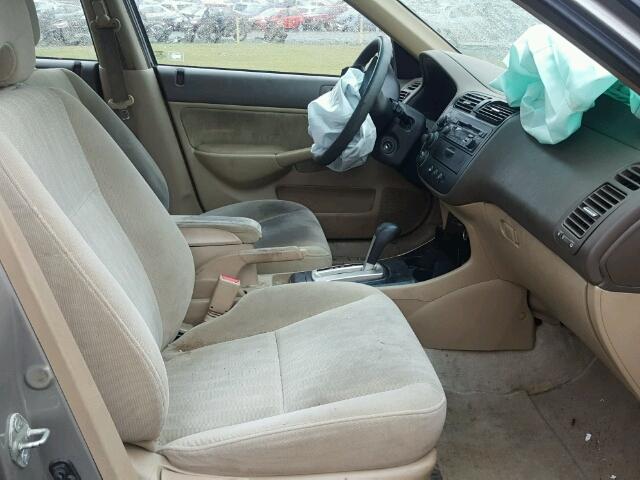 2HGES26724H534863 - 2004 HONDA CIVIC EX TAN photo 5