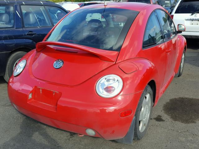 3VWCC21C5XM411231 - 1999 VOLKSWAGEN NEW BEETLE Qırmızı foto 4