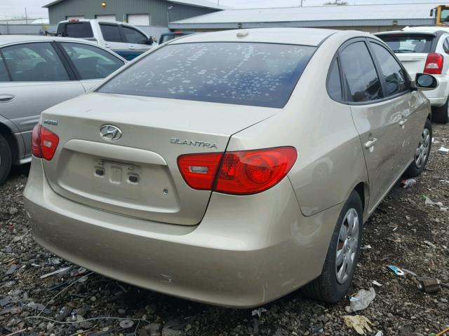 KMHDU46D89U618627 - 2009 HYUNDAI ELANTRA GL TAN photo 4