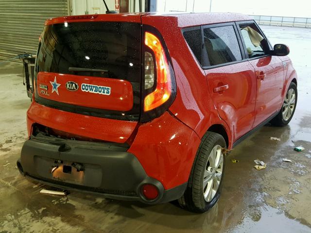 KNDJP3A5XF7781332 - 2015 KIA SOUL + RED photo 4