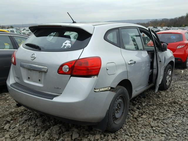 JN8AS5MV8CW405546 - 2012 NISSAN ROGUE S SILVER photo 4