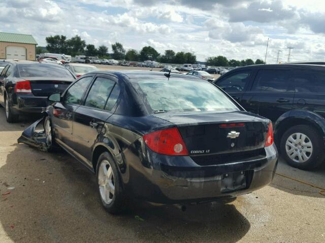 1G1AF5F52A7121682 - 2010 CHEVROLET COBALT 2LT BLACK photo 3