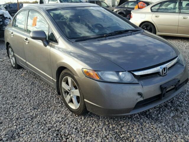 2HGFA16838H514606 - 2008 HONDA CIVIC EX GRAY photo 1