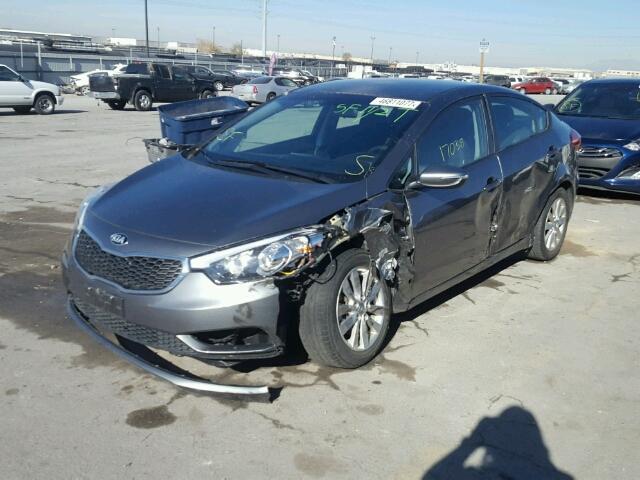 KNAFX4A67G5508900 - 2016 KIA FORTE LX GRAY photo 2