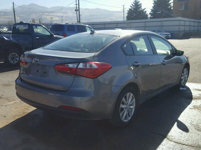 KNAFX4A67G5508900 - 2016 KIA FORTE LX GRAY photo 4