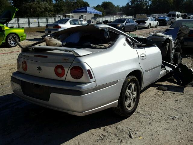 2G1WH52K139270274 - 2003 CHEVROLET IMPALA LS SILVER photo 4