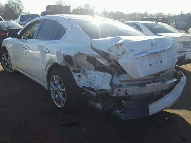 1N4AA5AP7EC487526 - 2014 NISSAN MAXIMA S WHITE photo 3