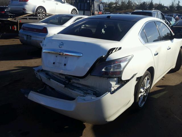 1N4AA5AP7EC487526 - 2014 NISSAN MAXIMA S WHITE photo 4