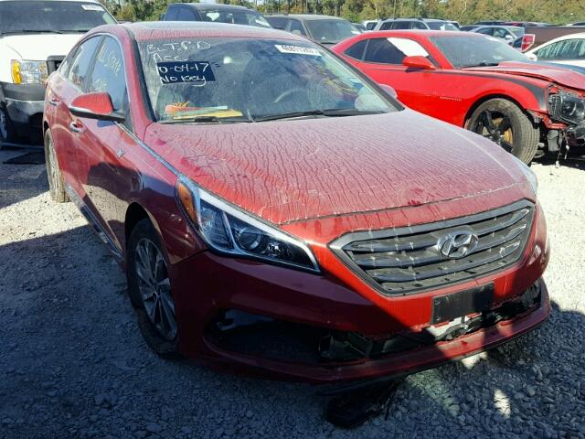 5NPE34AF9HH580483 - 2017 HYUNDAI SONATA SPO RED photo 1