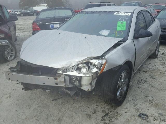 1G2ZH58N174169786 - 2007 PONTIAC G6 GT SILVER photo 2