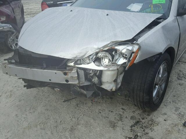 1G2ZH58N174169786 - 2007 PONTIAC G6 GT SILVER photo 9