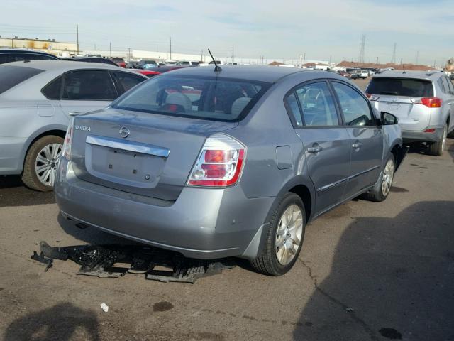 3N1AB6AP0AL713971 - 2010 NISSAN SENTRA 2.0 SILVER photo 4