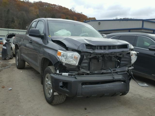 5TFUM5F11EX054845 - 2014 TOYOTA TUNDRA DOU GRAY photo 1