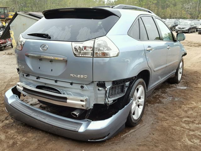 2T2GK31U98C041428 - 2008 LEXUS RX BLUE photo 4