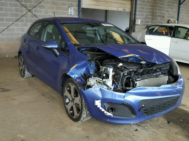 KNADN5A39D6135020 - 2013 KIA RIO EX BLUE photo 1