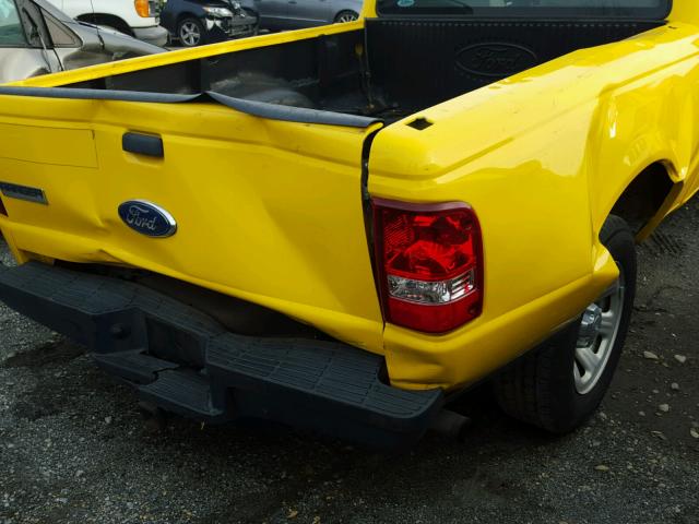 1FTKR1AD5APA72925 - 2010 FORD RANGER YELLOW photo 9