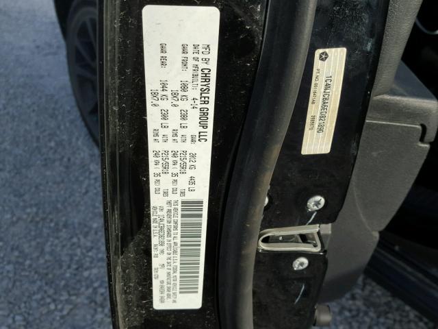 1C4NJCBA6ED821890 - 2014 JEEP COMPASS SP შავი ფოტო 10