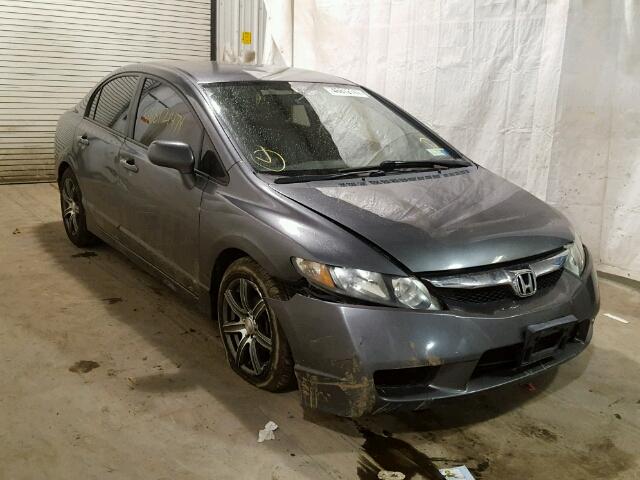 2HGFA1F58AH500244 - 2010 HONDA CIVIC LX GRAY photo 1