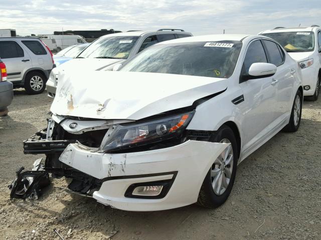 5XXGN4A74EG335674 - 2014 KIA OPTIMA EX WHITE photo 2