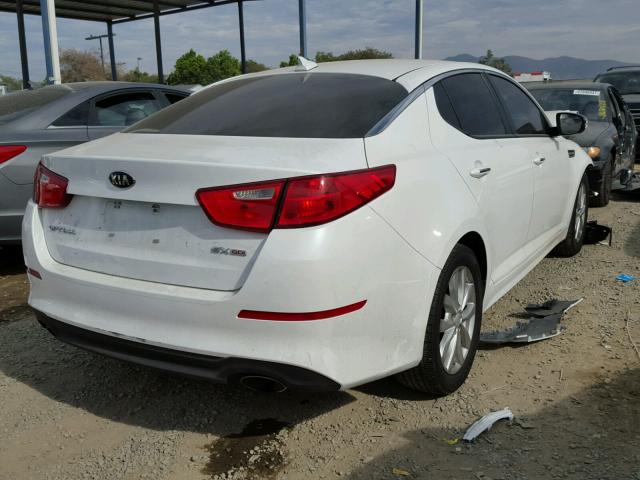 5XXGN4A74EG335674 - 2014 KIA OPTIMA EX WHITE photo 4