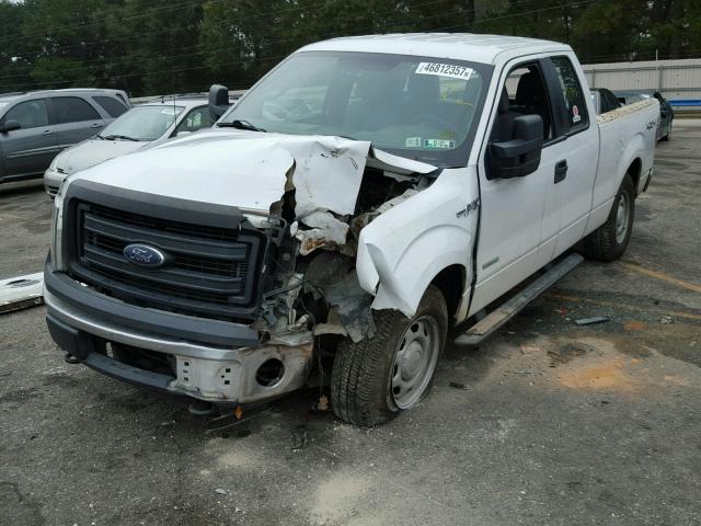 1FTFX1ET3DFA22009 - 2013 FORD F150 SUPER WHITE photo 2