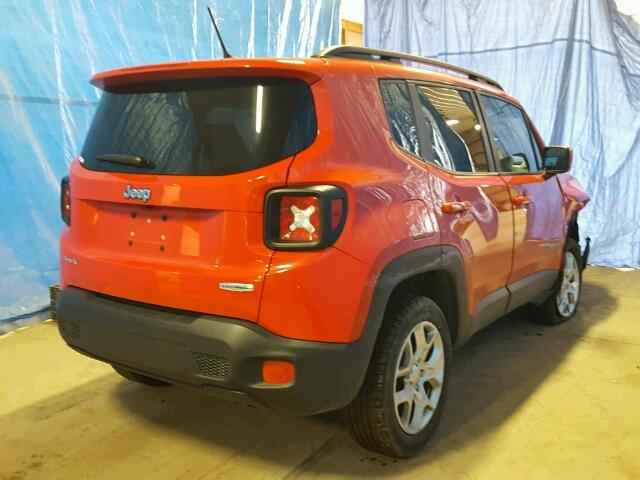 ZACCJBBB0HPE82690 - 2017 JEEP RENEGADE RED photo 4