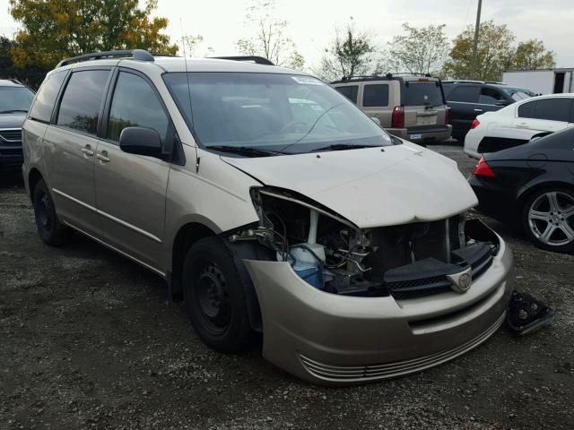 5TDZA23C35S382499 - 2005 TOYOTA SIENNA CE GOLD photo 1