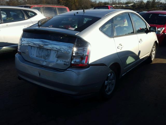 JTDKB20U853018964 - 2005 TOYOTA PRIUS SILVER photo 4