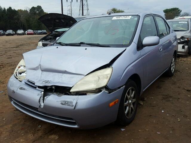 JT2BK18U520045589 - 2002 TOYOTA PRIUS SILVER photo 2