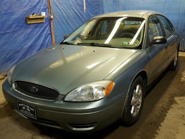 1FAFP56U76A122683 - 2006 FORD TAURUS SEL GREEN photo 2