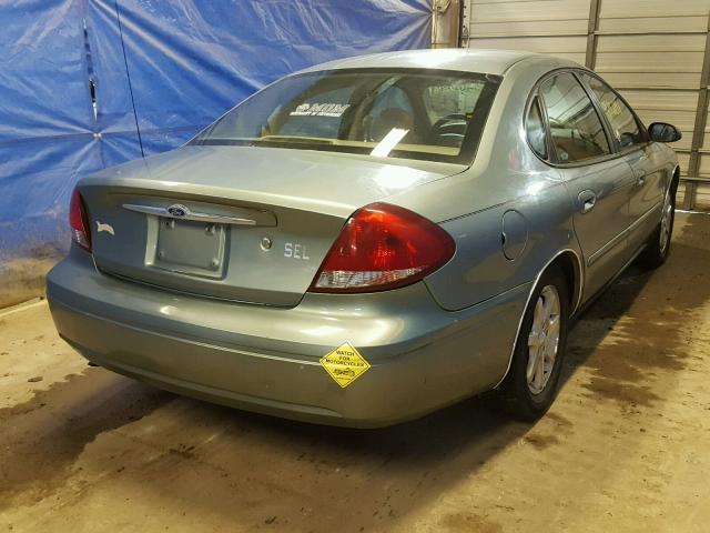 1FAFP56U76A122683 - 2006 FORD TAURUS SEL GREEN photo 4