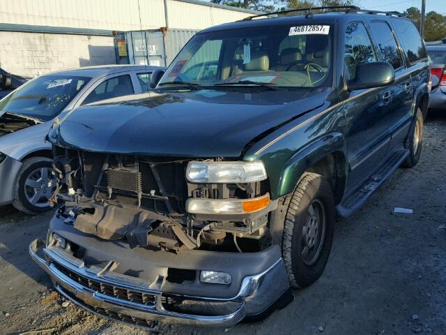 3GNEC16Z33G340579 - 2003 CHEVROLET SUBURBAN C GREEN photo 2