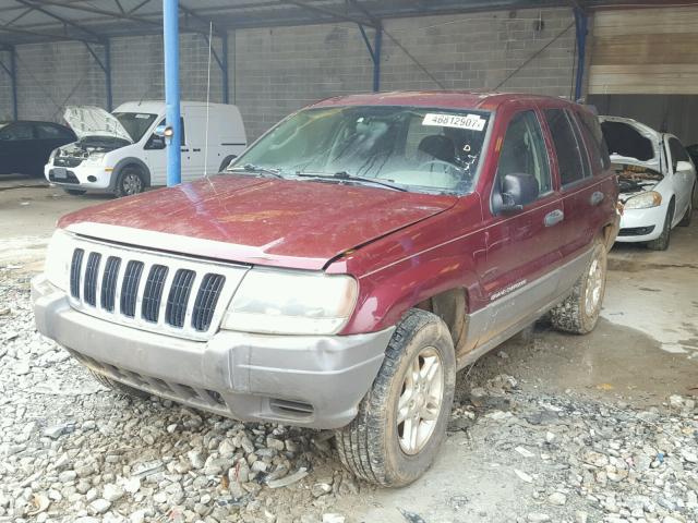 1J4GW48S53C529533 - 2003 JEEP GRAND CHER RED photo 2