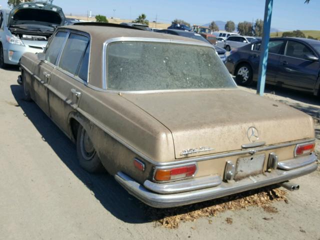 10901612000036 - 1968 MERCEDES-BENZ 300SEL GOLD photo 3