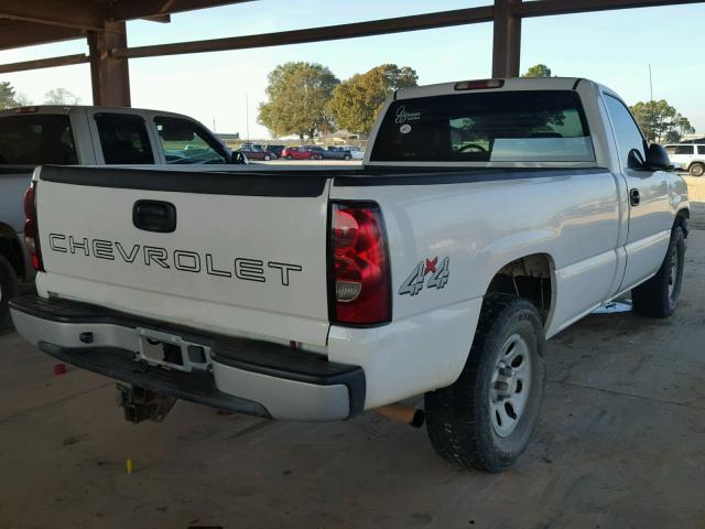 3GCEK14V16G208355 - 2006 CHEVROLET SILVERADO WHITE photo 4