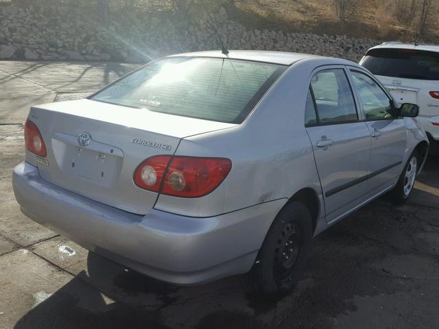 1NXBR32E15Z494583 - 2005 TOYOTA COROLLA CE SILVER photo 4