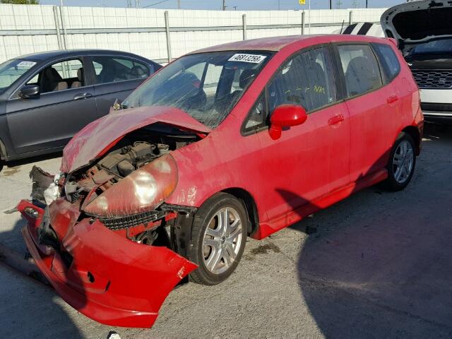 JHMGD37617S032287 - 2007 HONDA FIT S 红色 照片 2