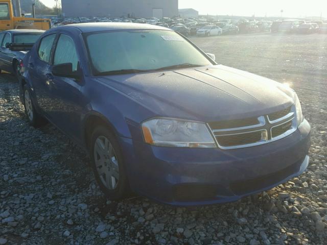 1C3CDZAB7EN196698 - 2014 DODGE AVENGER SE BLUE photo 1