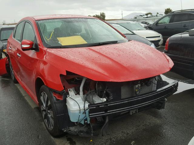 3N1AB7AP2GY224747 - 2016 NISSAN SENTRA S RED photo 1