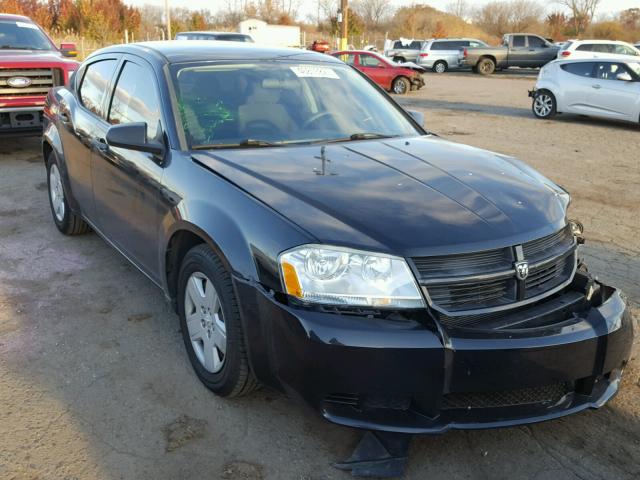 1B3LC46BX9N551834 - 2009 DODGE AVENGER BLACK photo 1