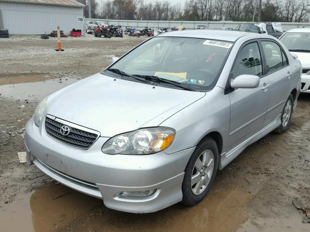 2T1BR32E28C923140 - 2008 TOYOTA COROLLA CE SILVER photo 2