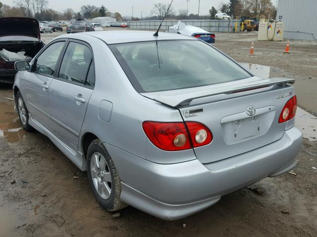 2T1BR32E28C923140 - 2008 TOYOTA COROLLA CE SILVER photo 3