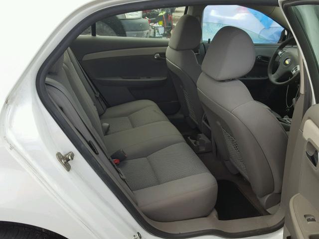 1G1ZC5E14BF164339 - 2011 CHEVROLET MALIBU 1LT WHITE photo 6