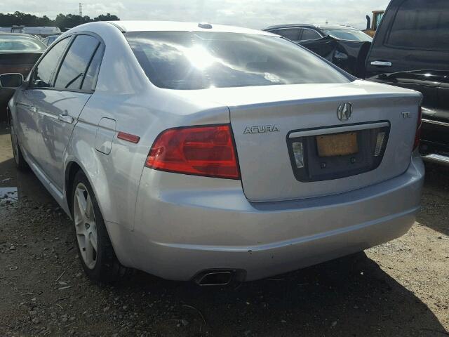 19UUA66225A042487 - 2005 ACURA TL SILVER photo 3