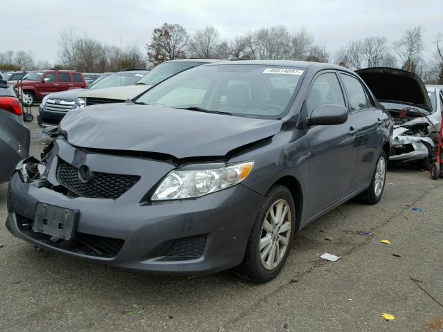 1NXBU4EE0AZ178120 - 2010 TOYOTA COROLLA BA GRAY photo 2